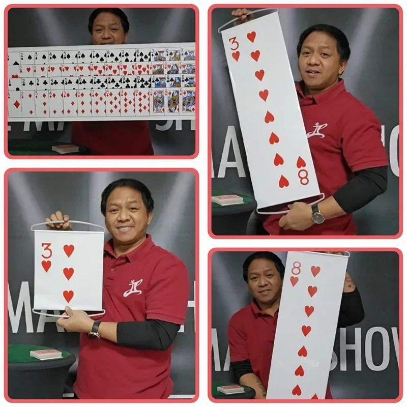 

Card Prediction Funny Prediction Banner (Black Handle) Magic Tricks Comedy Magia Stage Illusions Gimmicks Mentalism Props Easy