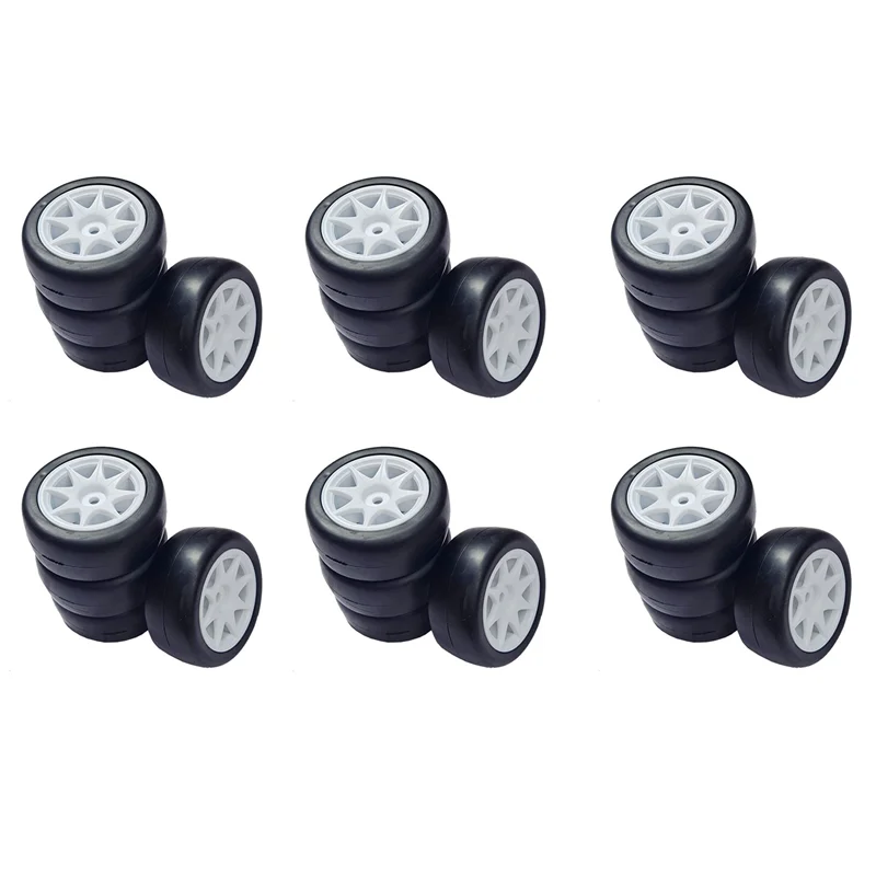 

ZIZI 24Pcs 58Mm Tires 12Mm Hex Wheels With Sponge For 1/10 1/12 RC Drift Car 3Racing Sakura M4 M5 MST TCR Tamiya M04 M05