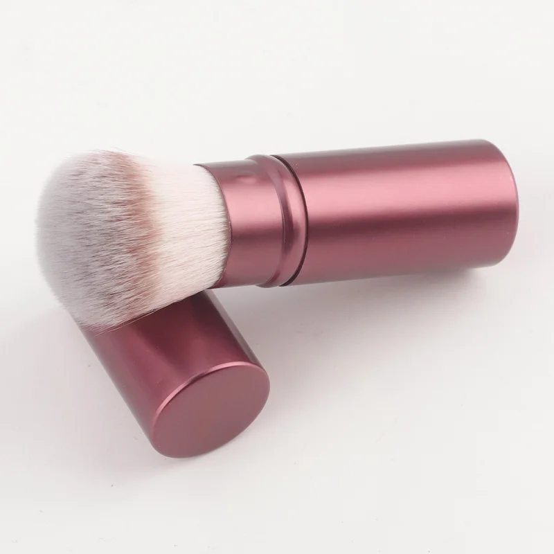 Único portátil escova telescópica preto cogumelo em pó multi-funcional maquiagem iniciante