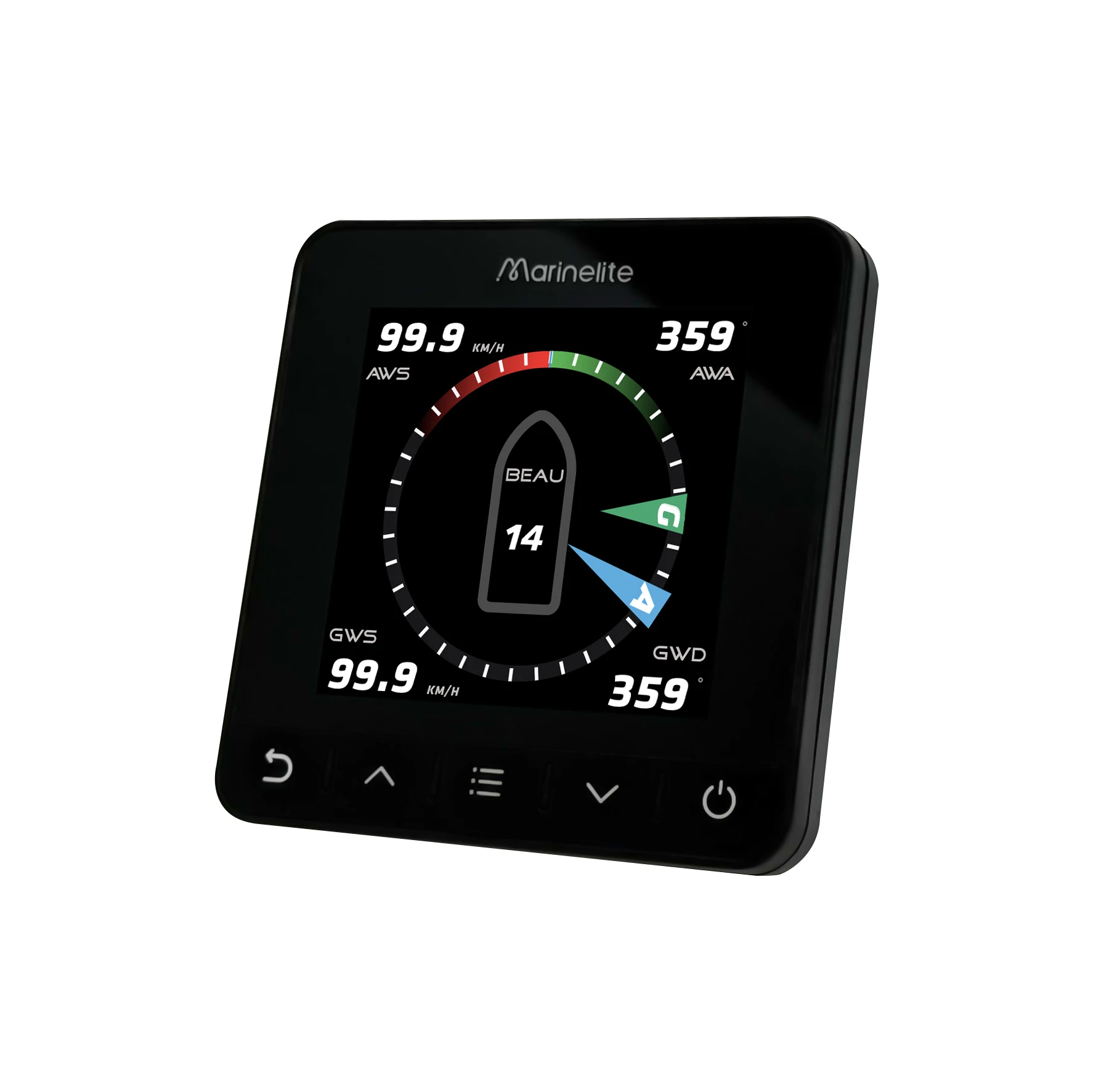 

STLF DC 24V Multifunction Instrument for Marine Electronics 4.2 Inch Sailing Wind Speed Reader Waterproof IPX7 Windscreen for Bo