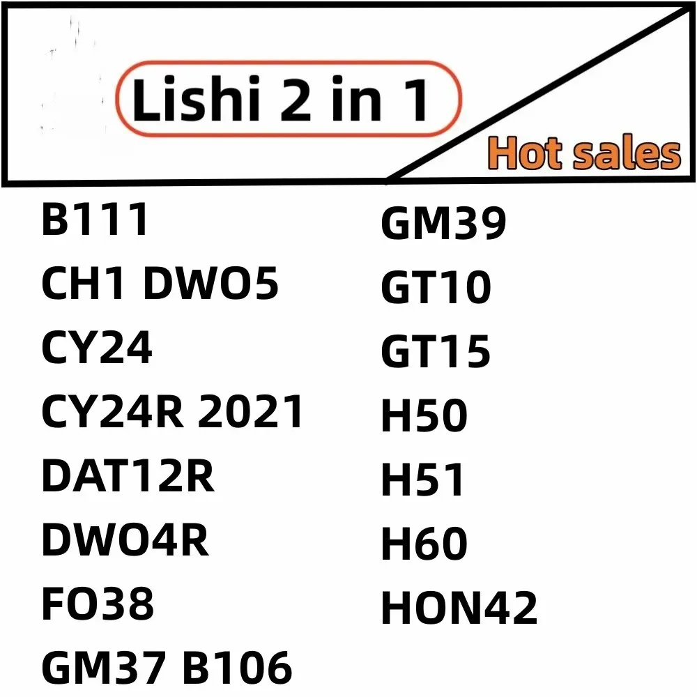 2-in-1 Lishi Werkzeuge NSN11 NSN14 Ign SSY3 SX9 Sz14 Schlüssellesegerät TOY38R Lesegerät TOY47 TOY43 TOY43AT TOY43R Zündschlosswerkzeug – Detail 4