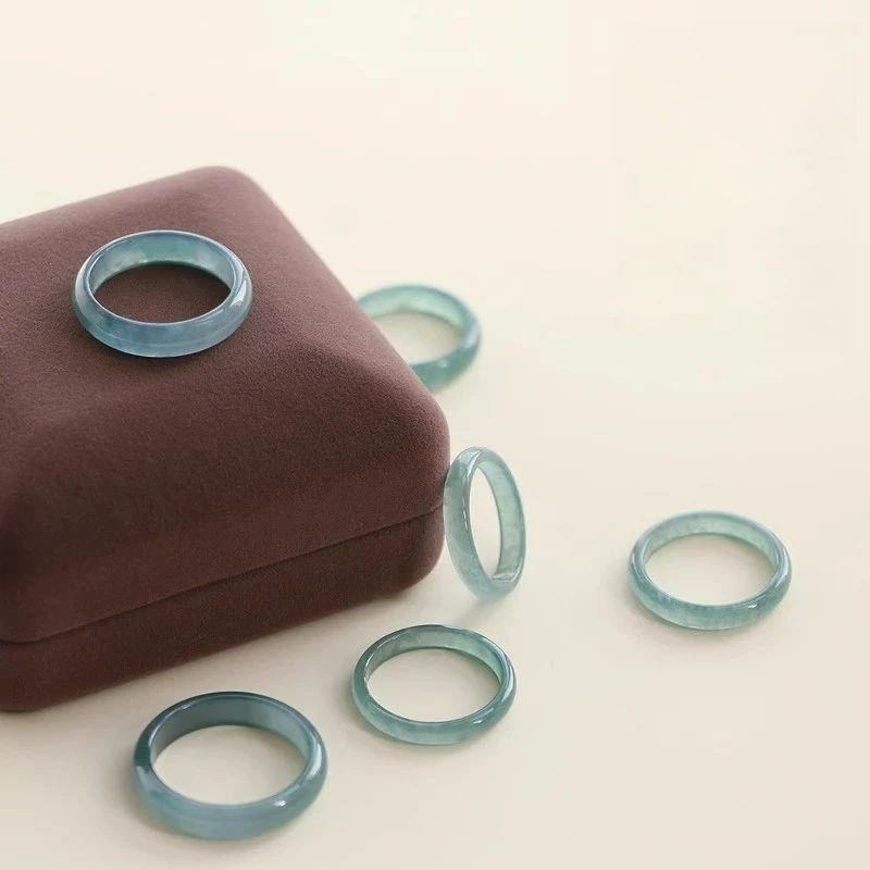 

Ice Blue Water Ring Women's, Exquisite, Small and Versatile Jewelry
