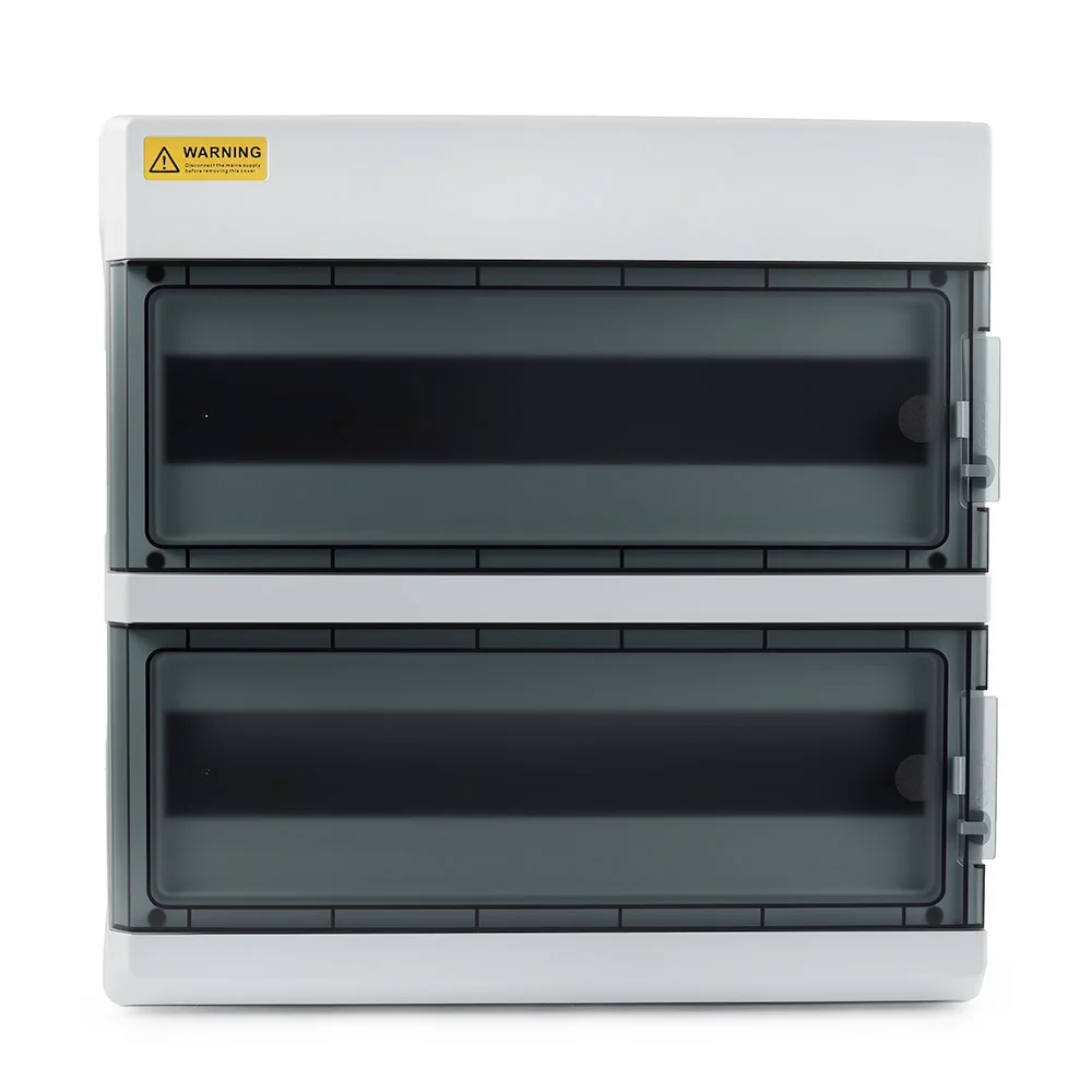 HS Series IP65 Weatherproof Distribution Box 4-36 Way ABS Plastic Electrical Enclosure Wall-mounted Outdoor Switch Junction Box