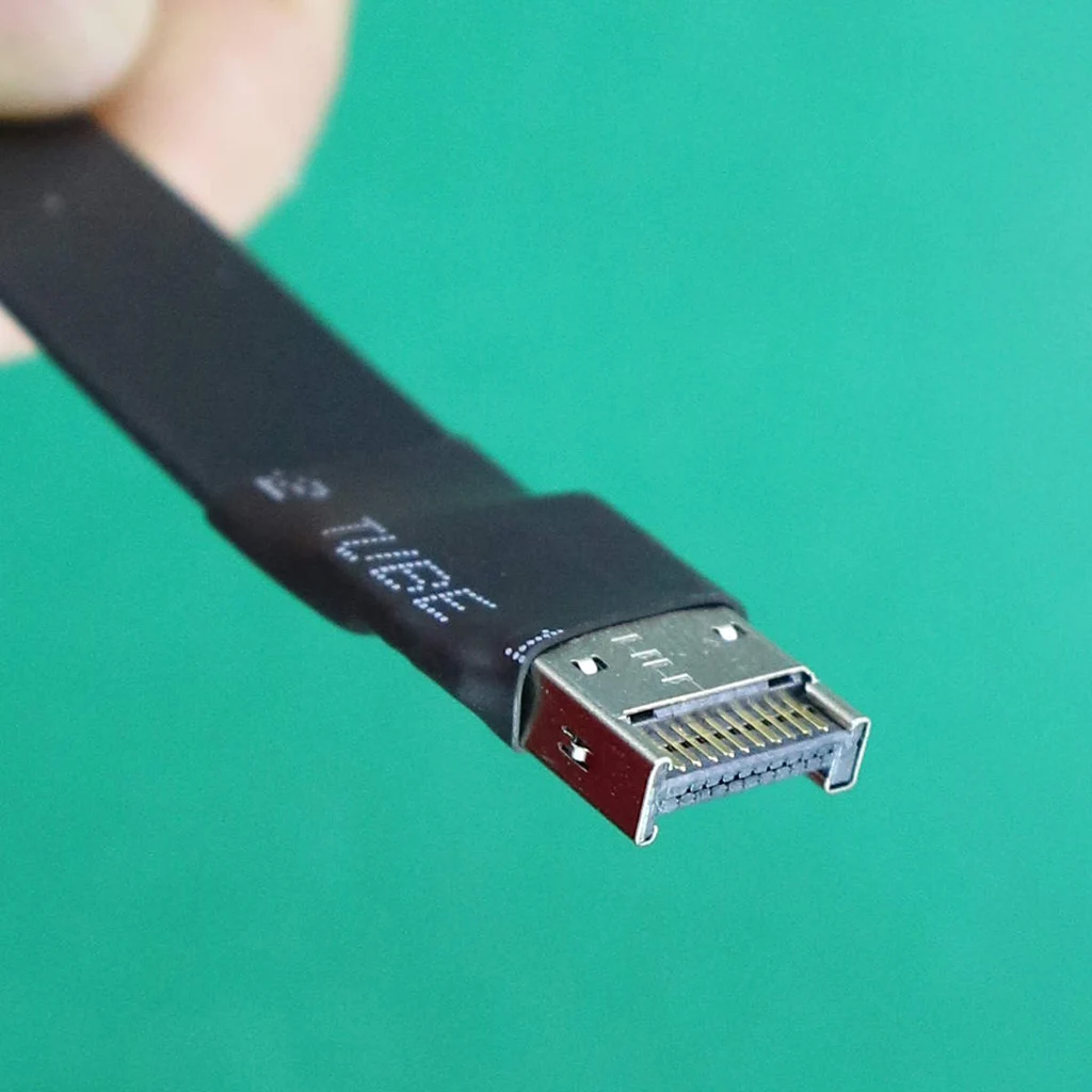 1pc USB 3,2 Typ C Buchse Auf Typ E Stecker Verlängerung Adapter Kabel Interne USB 3,2 Flache Kabel USB-C zu 19P/20Pin Konverter Kabel – Detail 14