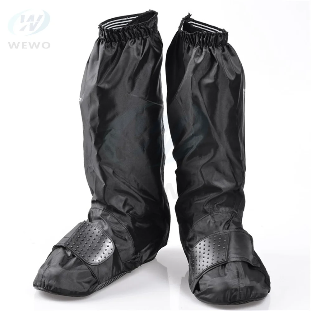 Waterproof Shoe Covers Botas Motocycle Waterproof Reusable Motorcycle Boots Cycling Motocross Boots Rain Shoes Covers Relectors