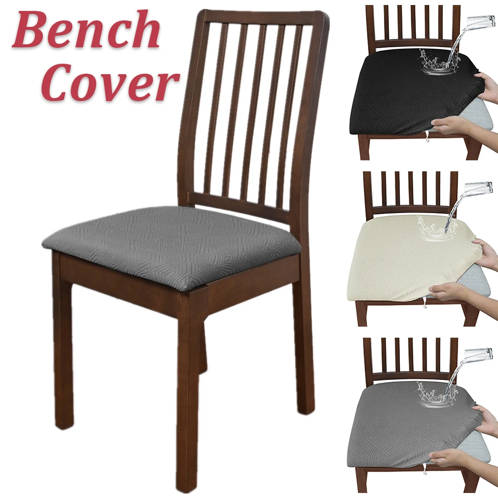 Jacquard bench cover Waterproof Universal Dining Chair Cover for Home Wedding Restaurant Kitchen Home Decor Étkező székhuzatok