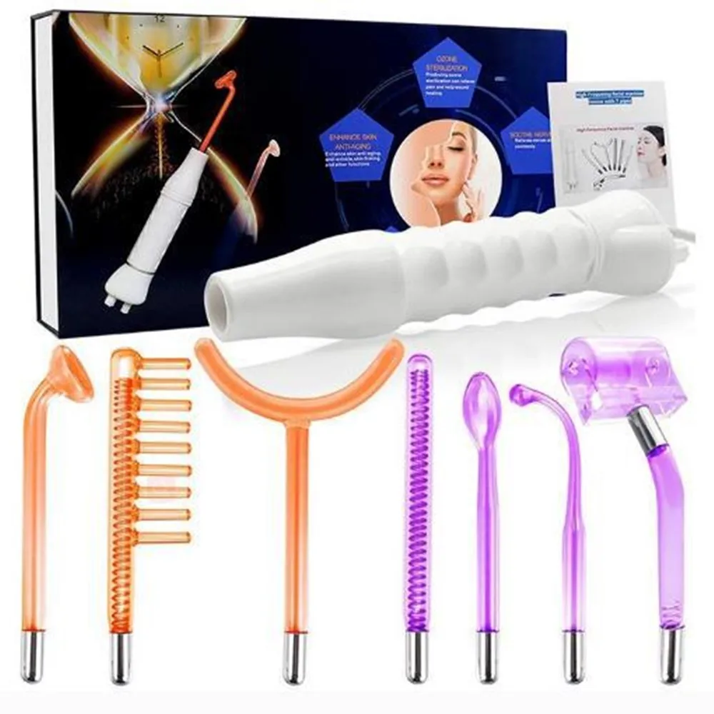

7 in 1 Portable Handheld Facial Lift Skin Tightening with Red Purple Light Beauty Wand Machine