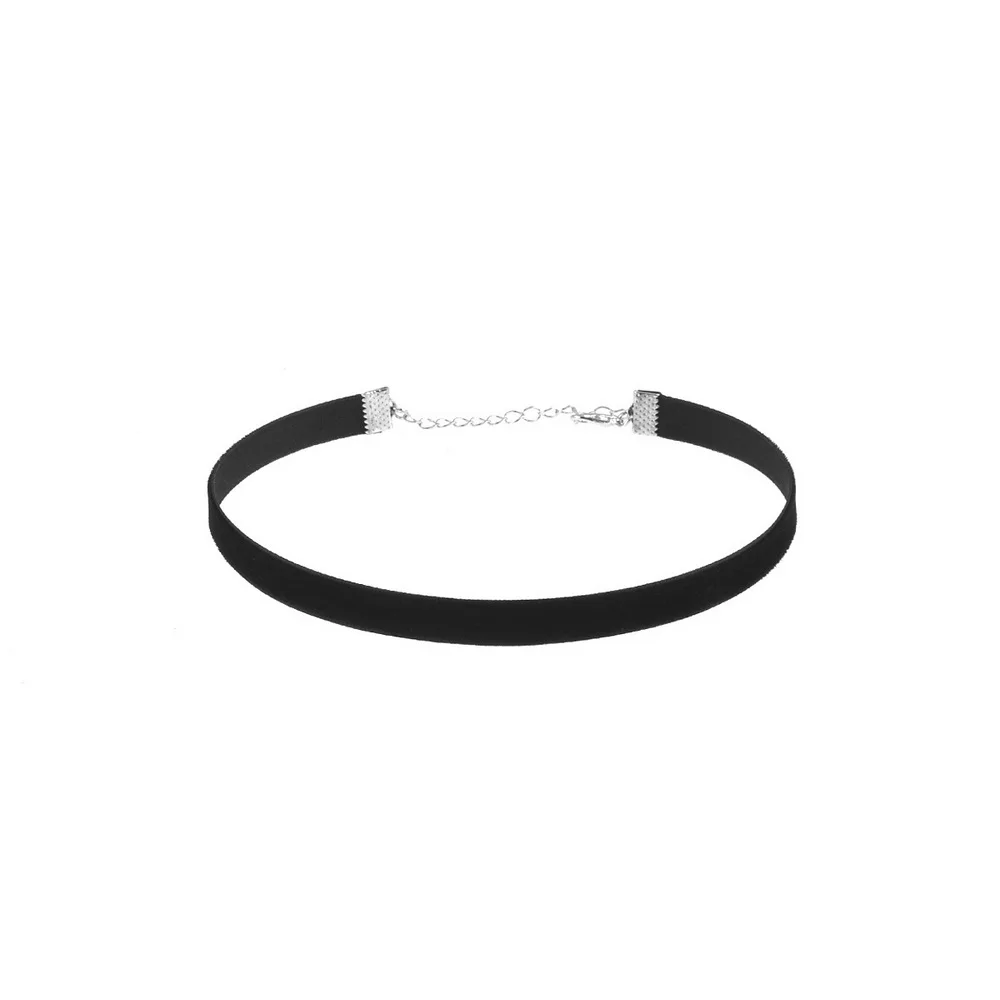 5pcs Set Hot Sale Simple Trendy Black Velvet Choker Necklace for Women Girls Gothic Chocker Collar Jewelry Set Party Gift XR491