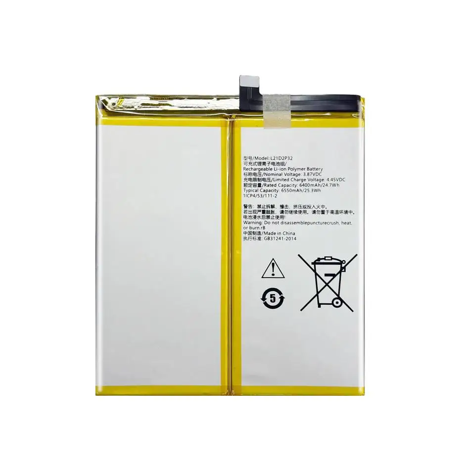 L21D2P32 6550mAh Tablet Battery High-Performance For Lenovo Legion Y700 TB-9707F