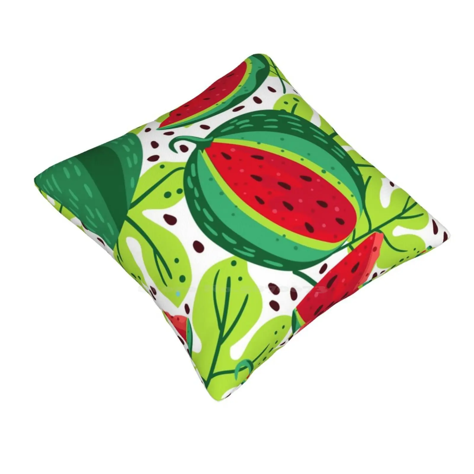 And Sweet Watermelon Pillowslip Pillowcase Sweet Watermelon Summer Red Green Seeds Shoots Plants Garden Berry Fruit Tasty