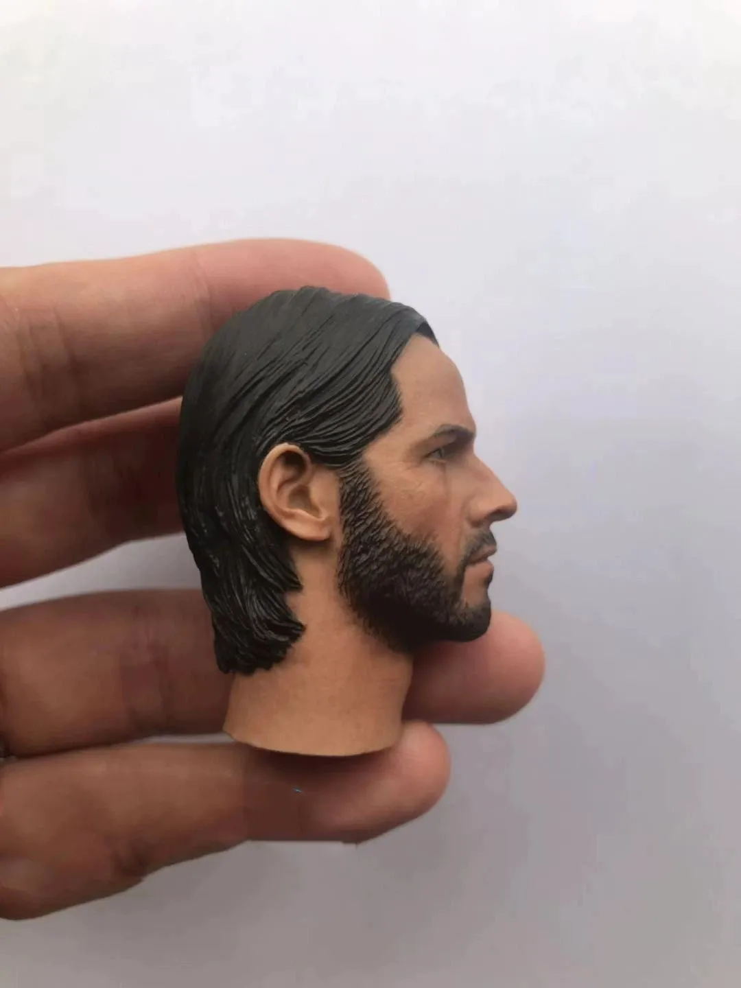 

Male Head Sculpt Carving Keanu Reeves Killer 1.0 Actor Carving Star 1/6 Soldier Model Fit 12" Action Figure Anime