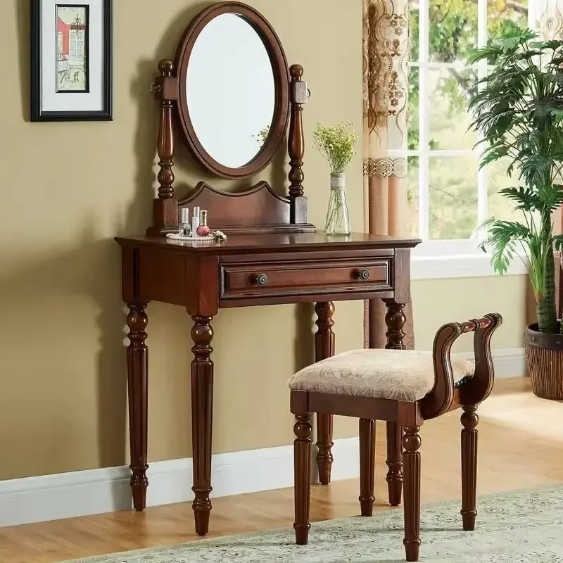 

Ergonomic Mini Accessories Dressing Table Modern Simple Aesthetics Trendy Makeup Table Mirror Modern Vestidores Salon Furniture