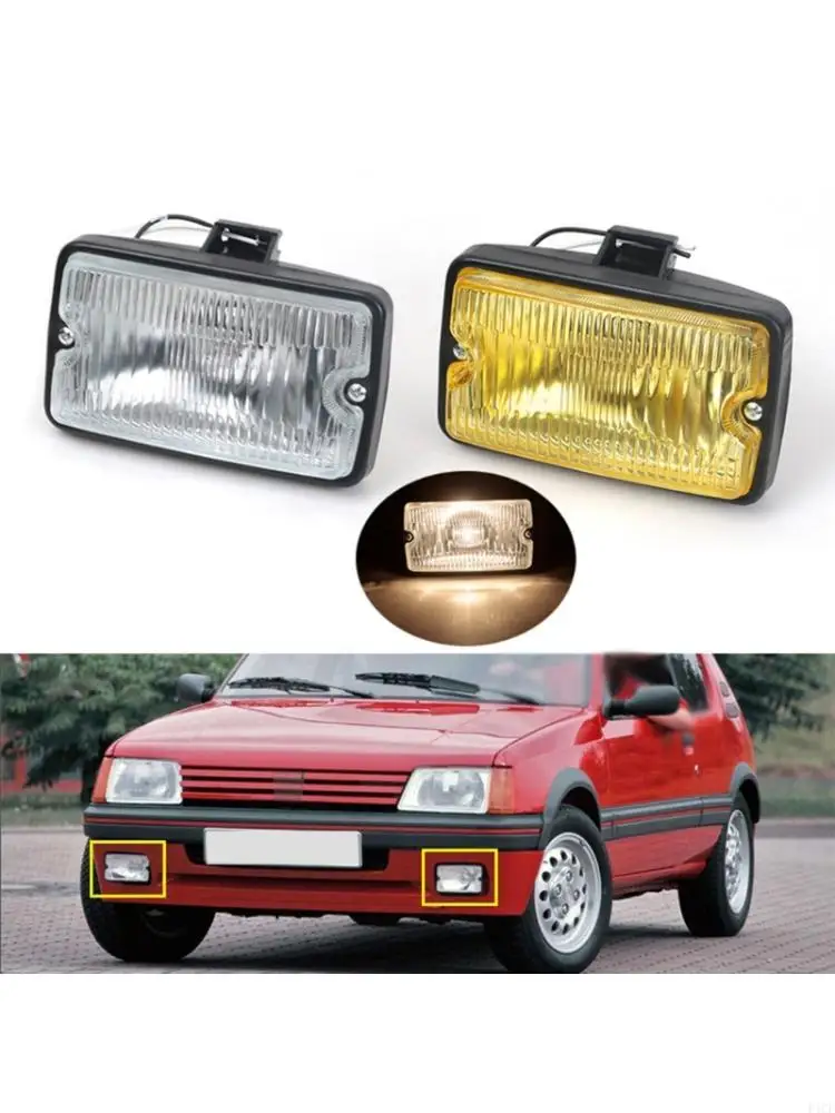 2026 New Industrial Grade 12V Car Front Bumper Fog Light Spotlamp 3000 Hours Life Anti Corrosion For 205 CTI 106 European Market