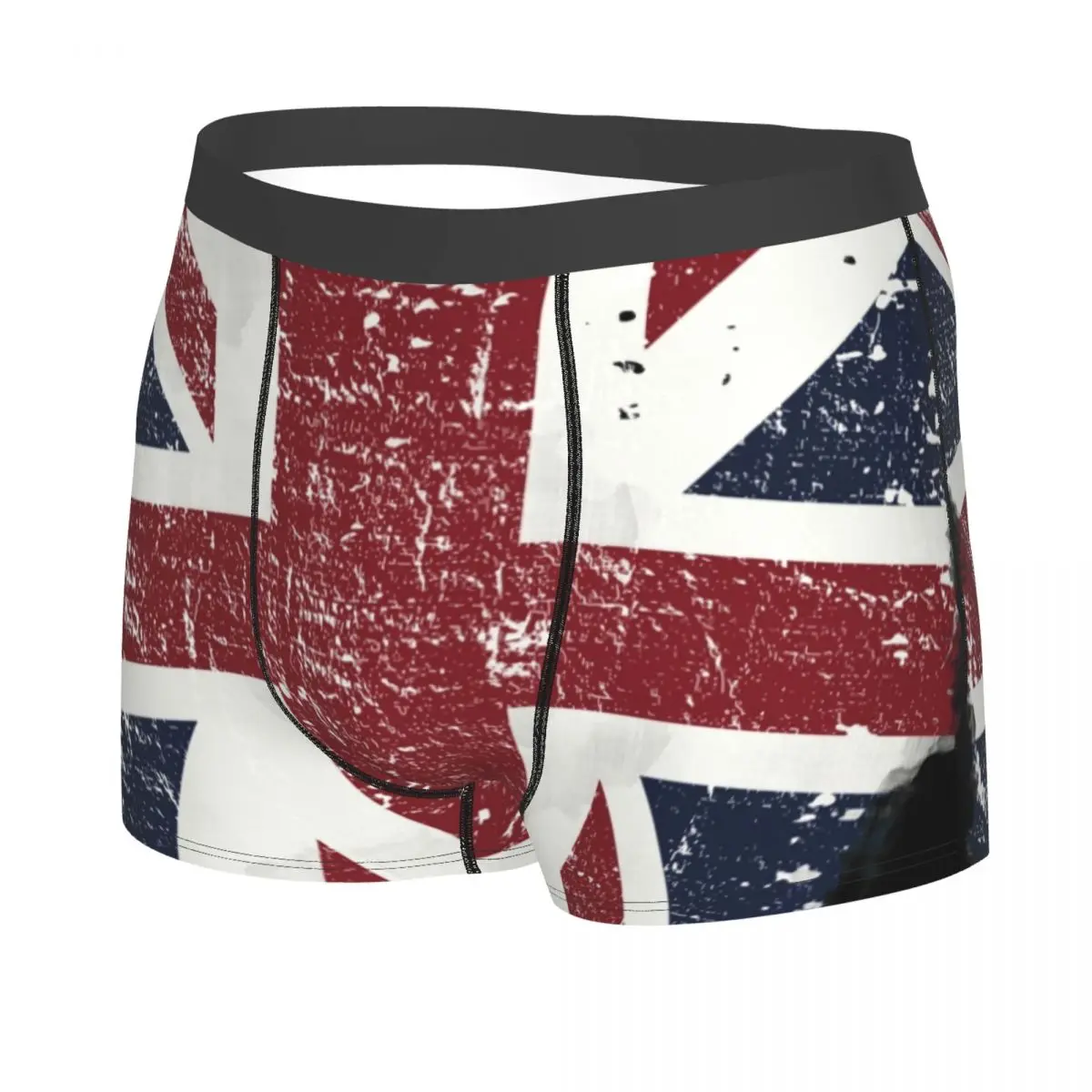 British Flag Underwear Men Sexy Print Customized Union Jack UK United Kingdom Boxer Shorts Panties Briefs Breathbale Underpants