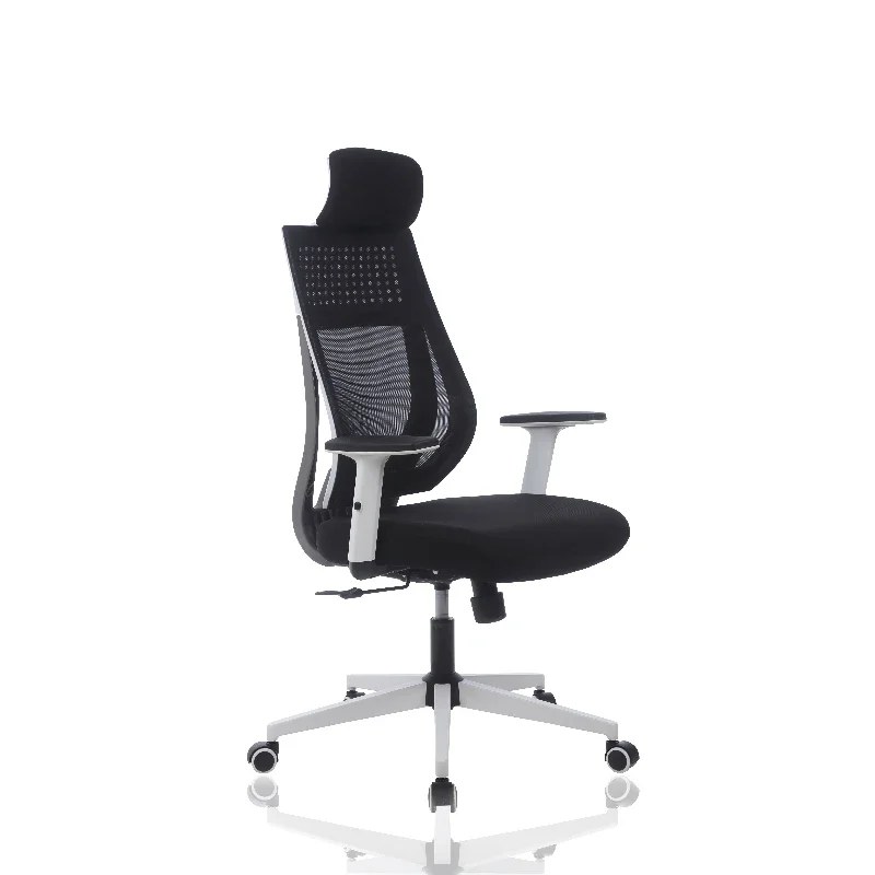 YYHC-fashionable white high back mesh back office chair with breathable mesh white office chair mesh computer chair for study