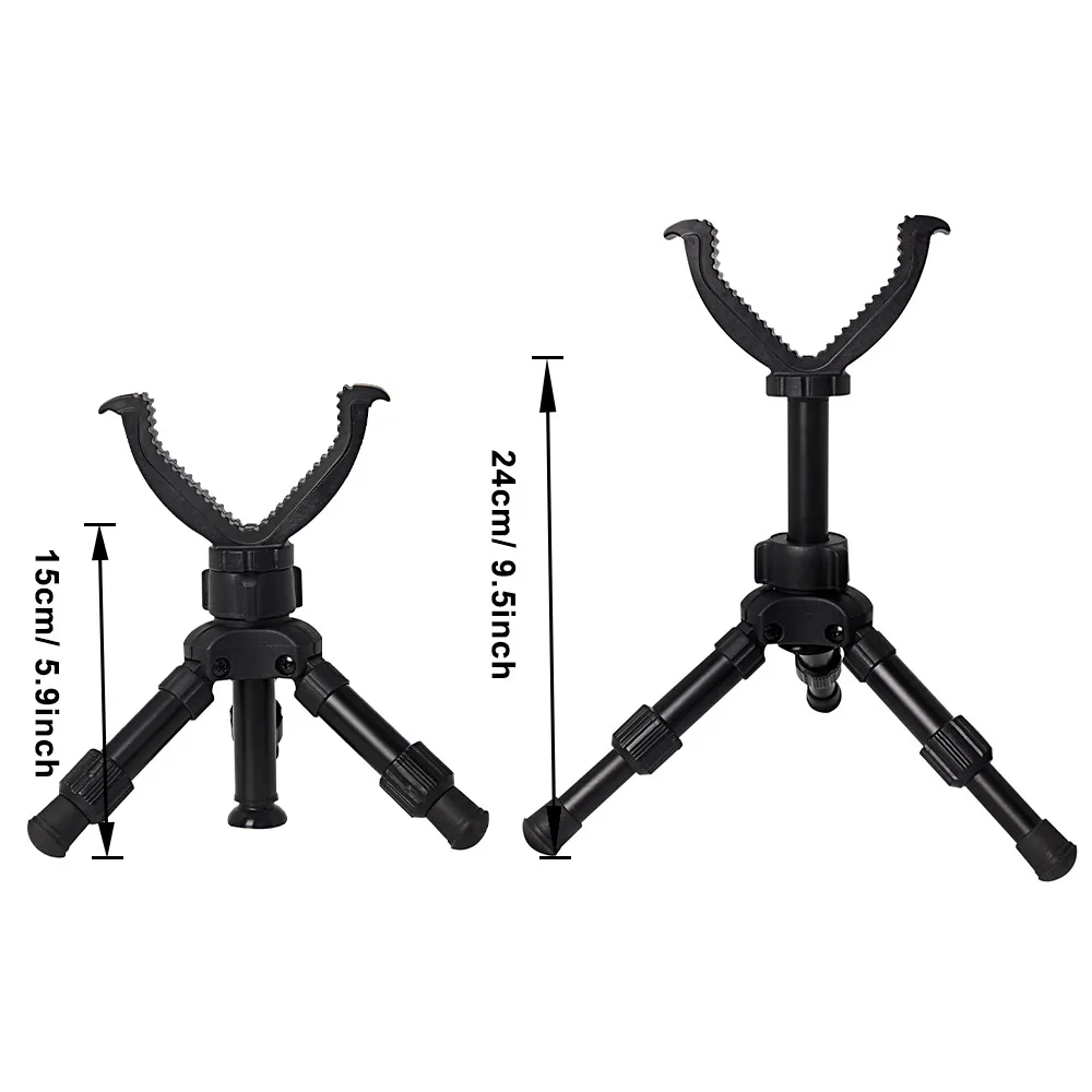 Portable Hunting Gun Tripod Adjustable Rifle Support Mount Monopod Outdoor Practice Floor Holder Tripods for Hunting Shot