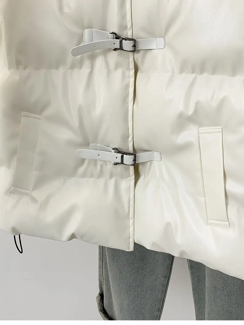 2025 Autumn New Design Sense Vest Women's Fashionable Age Reducing Loose Pleated Bread Jacket