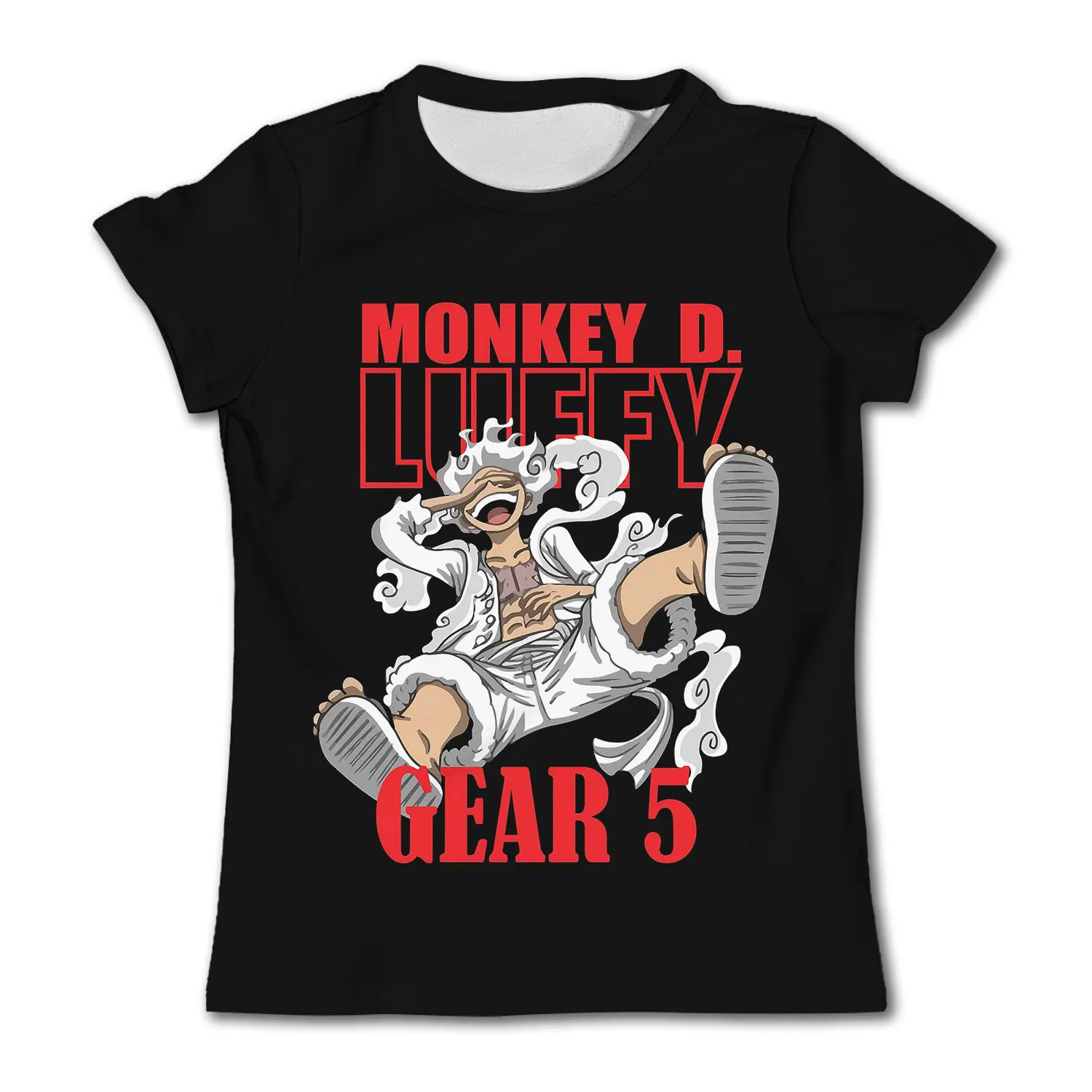 2025 New Fashion aldult Kid Anime One Piece Luffy T Shirt Clothing  Tshirt Children T-shirt Summer Short Sleeve Tops Tees