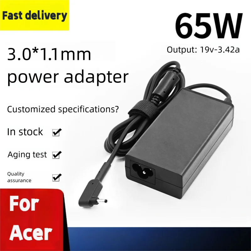 19V 19V 3.42A 3.0*1.1mm 65W Laptop Charger for Acer Aspire 5 A515-54G A515-54G-56XE S5 S7 W700 P3 AC Adapter Slim - Aliexpress Deal