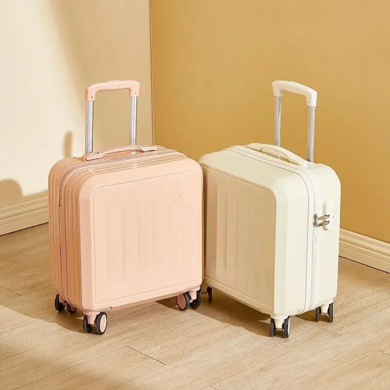 New in Small Suitcase Women's Lightweight Boarding Case Universal Silent Wheel Travel Box Carry on Luggage with Wheels