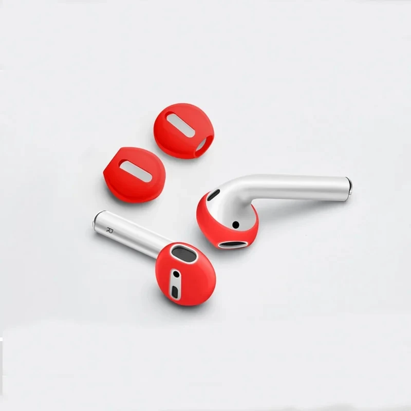 Ultra-thin earmuffs for Apple Wireless Bluetooth Headset Silicone Cover AirPods1/2nd Generation Earplug Protective Cover