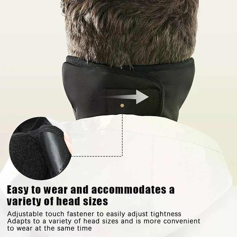 في الهواء الطلق دراجة نارية ركوب الدراجات غطاء رأس التجمد الشتاء التزلج نصف الوجه حماية قناع الأذن الدافئ الصوف يندبروف قناع الوجه #2