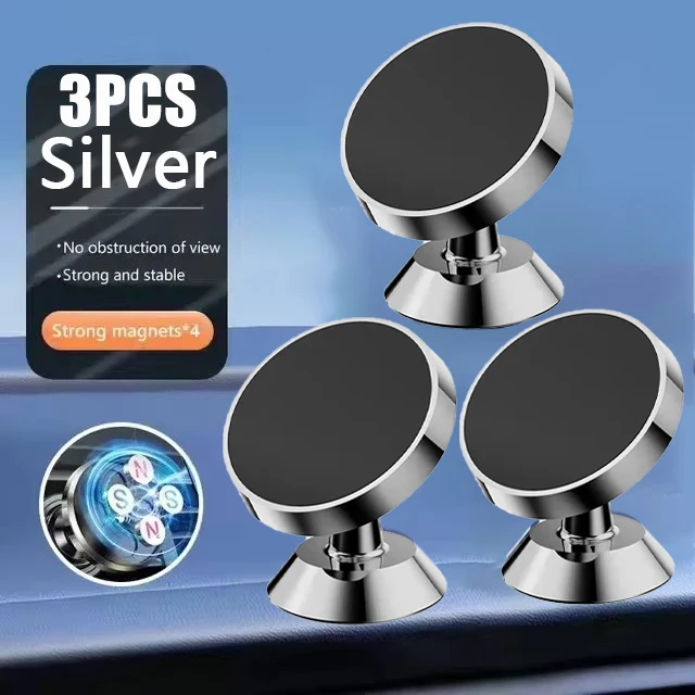 Magnetischer Autotelefonhalter, Magnethalterung, mobiler Handy-Ständer, GPS-Unterstützung für iPhone 14, 13, 12 Pro, Xiaomi, Huawei, Samsung, Oneplus