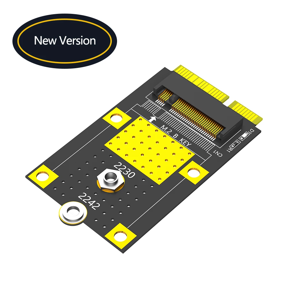 MSATA to M.2 (NGFF) Key B 2230/2242 SSD Adapter for Multi-System PCS