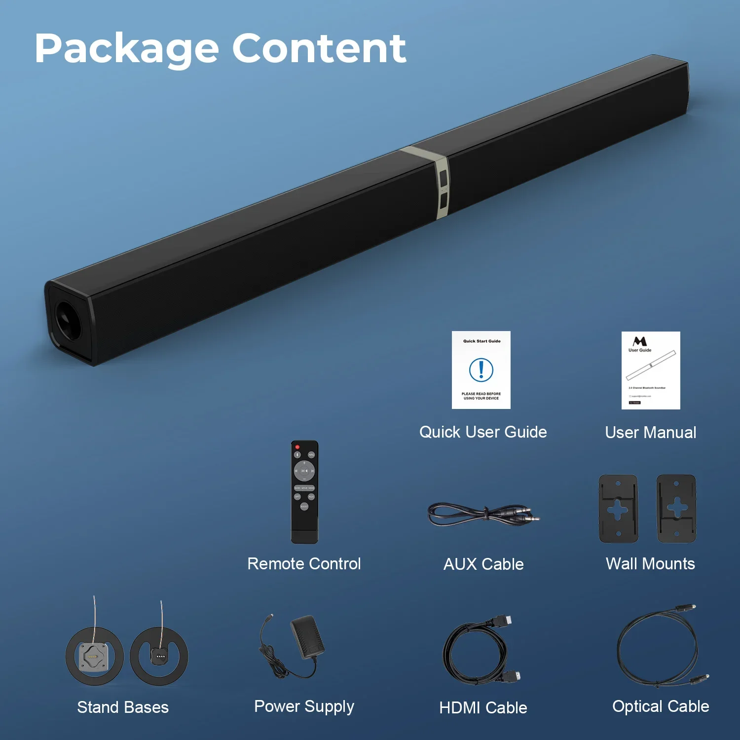 Nieuwe Home Theater Soundbar Voor Tv Draadloze Luidsprekers Soundbars Voor Tv Met Arc/Opt/Aux/Afstandsbediening