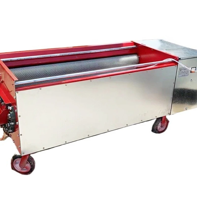 

2 meters 13 axis green walnut peeling machine Sichuan walnut shelling machine Brush roller cleaning machine