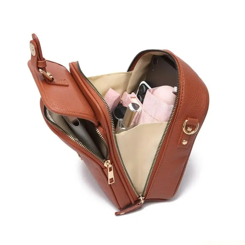 

X90D Дорожная сумка через плечо с регулируемым ремешком Ретро-кошелек из искусственной кожи с отделением для кошелька плечевой