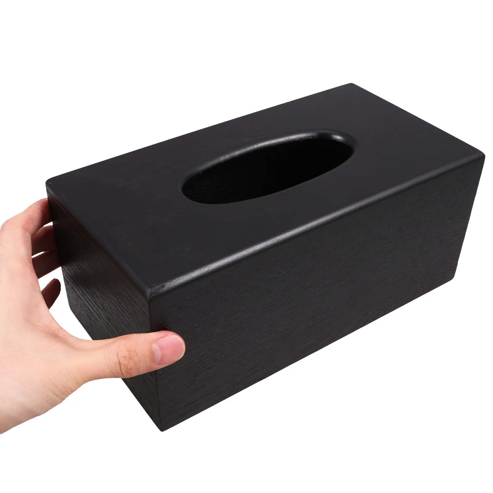 

Solid Wood Box Tea Color 23x12x10cm Vintage Home Decor Rectangle Rectangle Tissue Box Cover Napkin Holder Desk Accessory