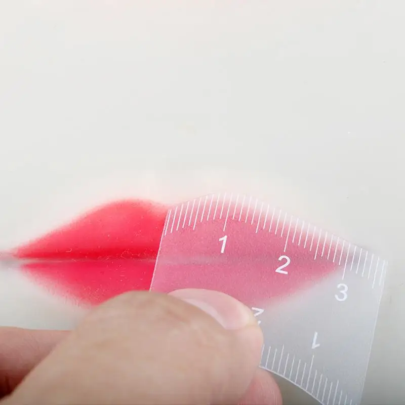 3 Pcs Lip Mapping Ruler Lip Shaping Ruler 1 Minute Fast Drawing Design Lip Easy Tool Microblading Permanent Makeup Stencils