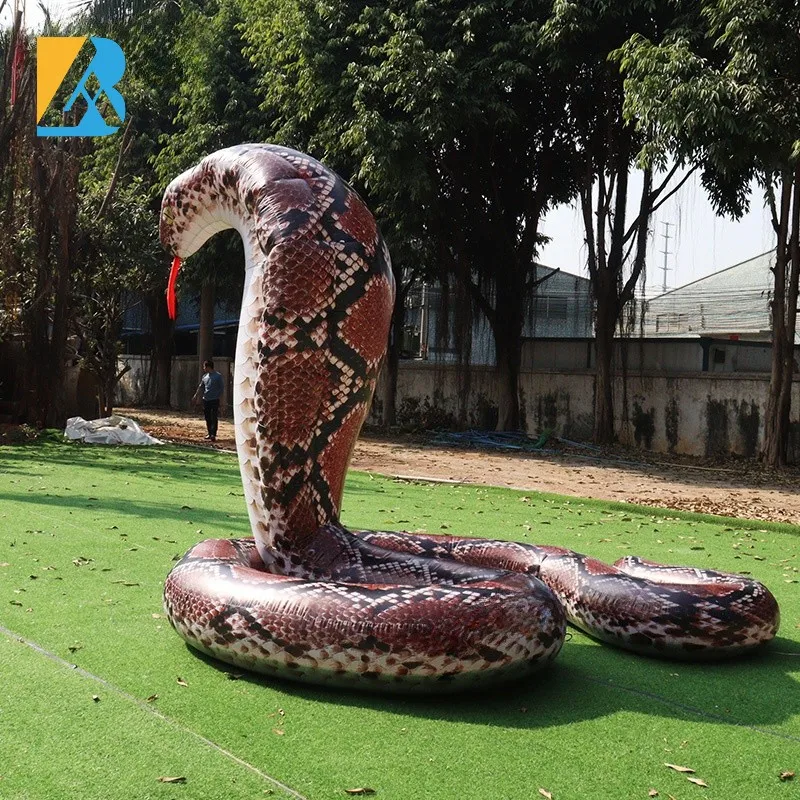 Custom Made Large Inflatable Snake Cobras for Outdoor Birthday Party Decorations Toys