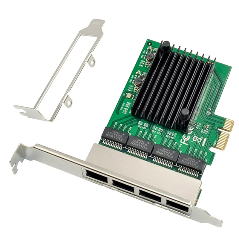 

4-портовая гигабитная сетевая карта RJ45, Ethernet-сервер, PCIE сетевая карта, адаптер PCI-E X1 интерфейс