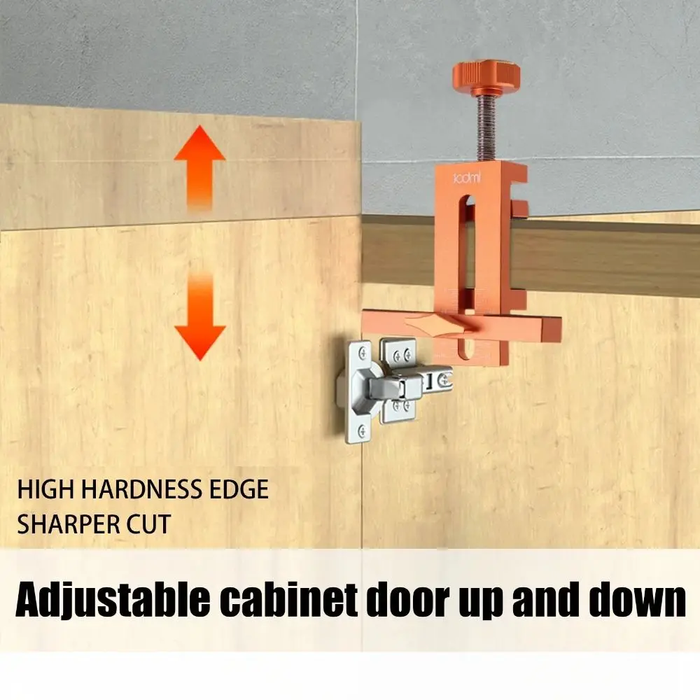 

2 in 1 Cabinet Door Installation Positioner Quick Positioning Aluminum Alloy Cabinet Door Panel Installation Jig Wear-resistant