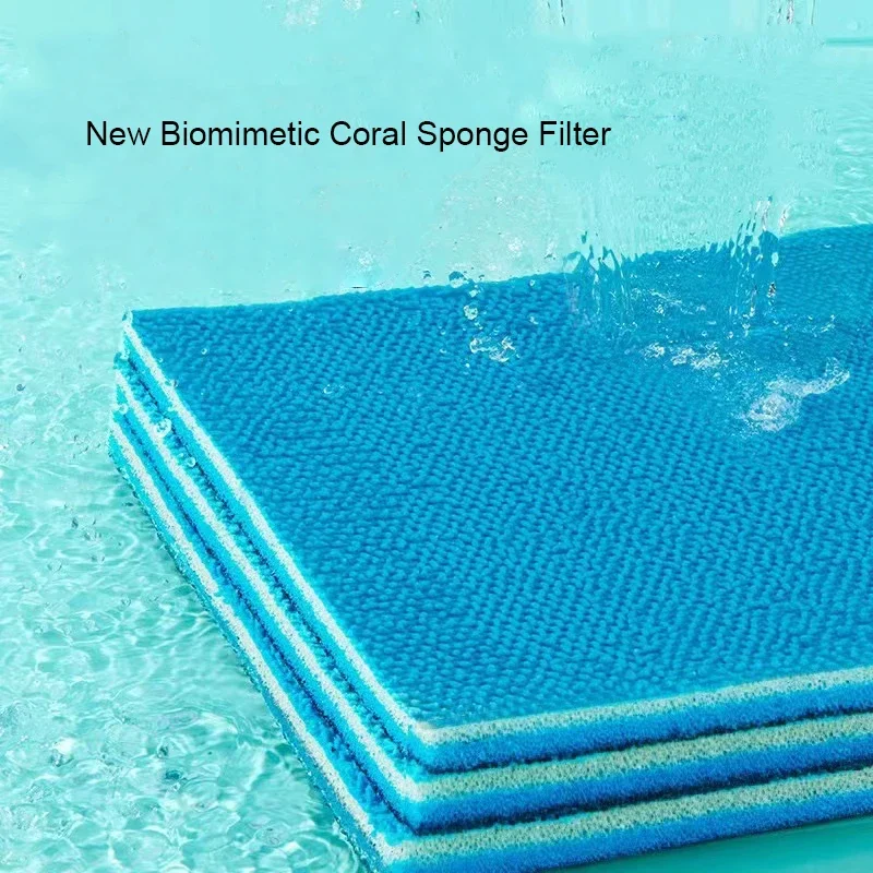 New Biomimetic Coral Sponge Filtration Foam Aquarium Fish Tank Biochemical Filter Sponge Pad Skimmer Sponge Supply Tank