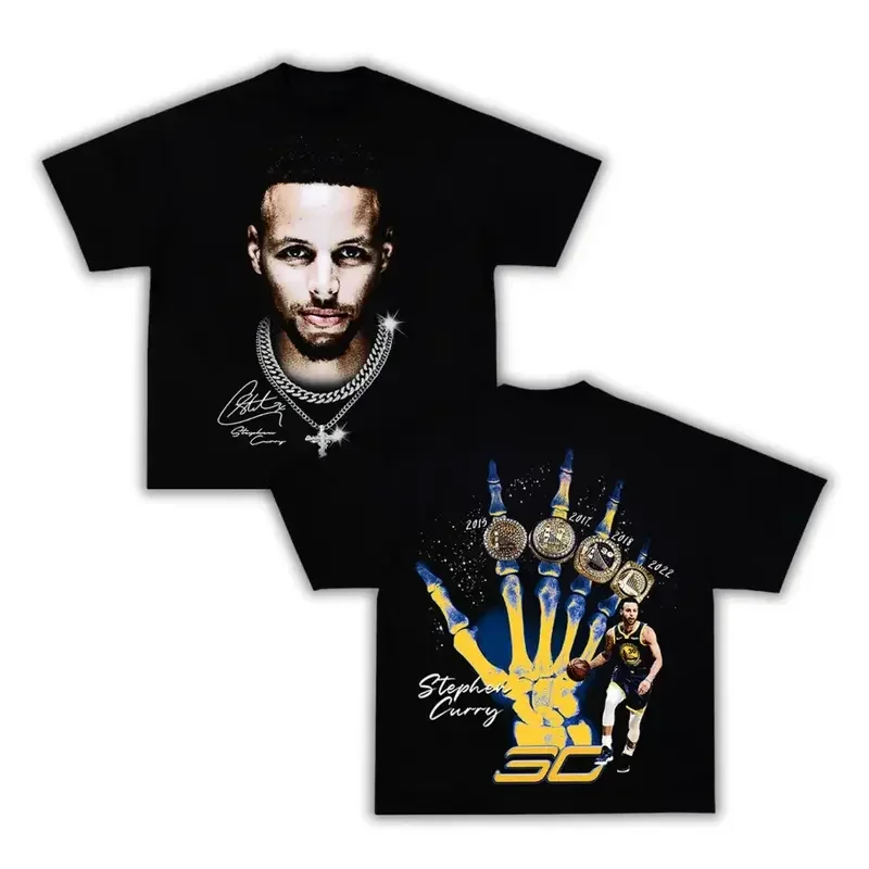 Stephen Curry 30 Golden State Warriors Comfort Colors 1717 T-Shirt, Championship Rings Vintage Basketball Graphic Tee, Front Back Y2K Streetwear Unisex Fan Shirt
