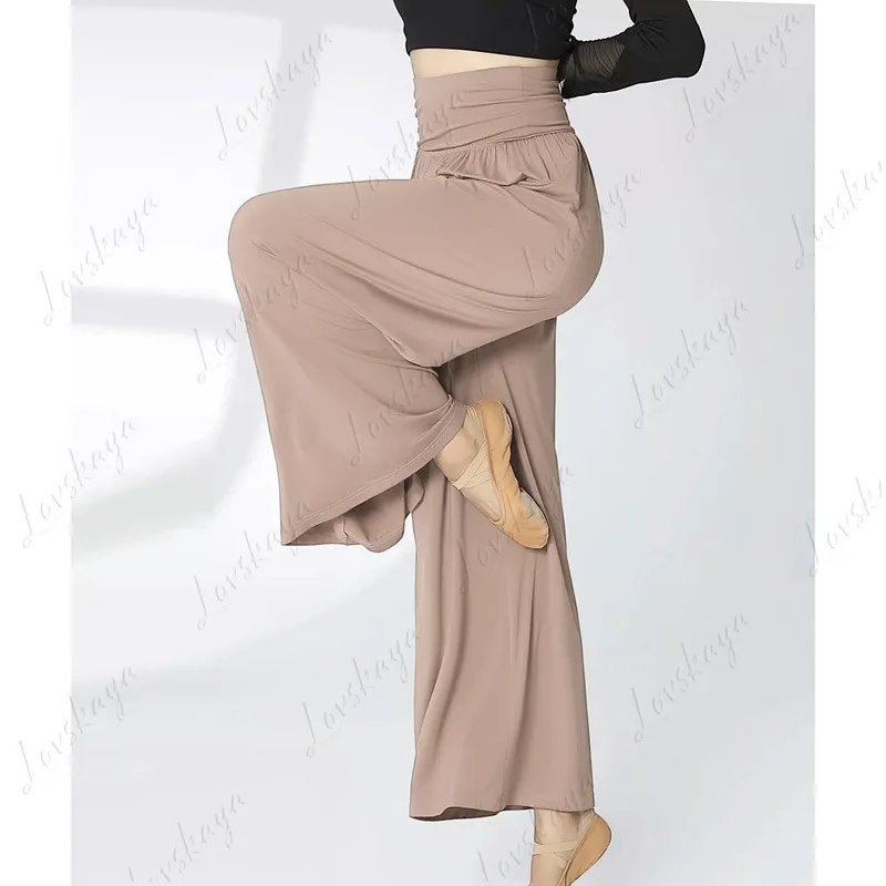 

Women's Straight Wide Leg Dance Pants Practice Suit Body Training Classical Modern Dance Fitness Clothing