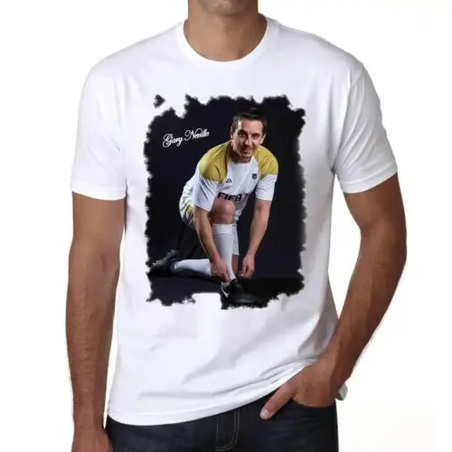 Men's Graphic T-Shirt Gary Neville Eco-Friendly Limited Edition Short Sleeve