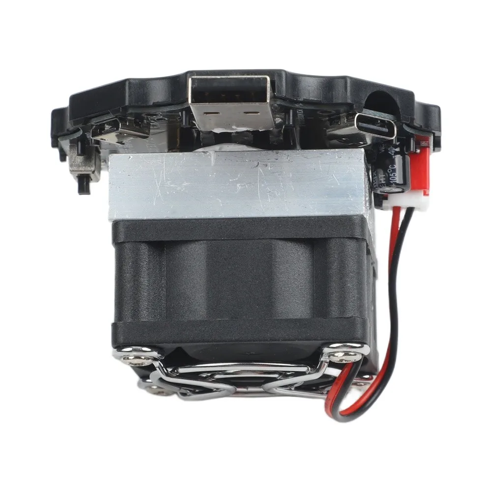 65W USB DC Load Resistor for Battery Discharge Capacity Testing with Intelligent Cooling Fan and Aluminum Sink