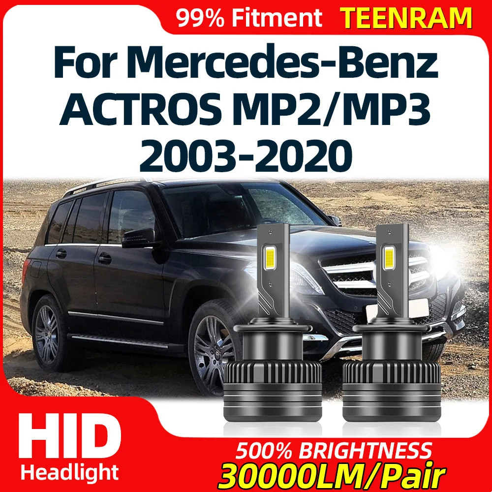 

LED Headlight HID Bulbs 30000LM Xenon Headlamps 6000K Plug&Play For Mercedes-Benz ACTROS MP2 / MP3 2003-2016 2017 2018 2019 2020