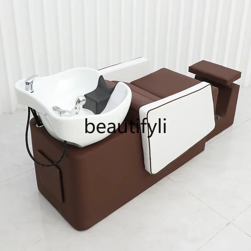 

yj32 Darth Vader Hair Salon Half-reclining Shampoo Bed Barber Shop Flush Ceramic Basin