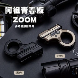 Azu EDC Youth Edition Push Card Decompression Tool Black Technology Decompression Toy Fingertip Gyroscope