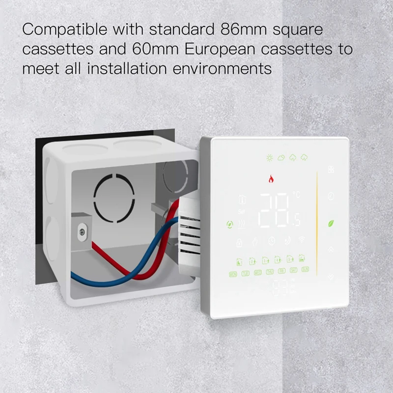 Termostato inteligente TUYA, termostato de calefacción para el hogar programable, Wifi, termostato de calefacción de suelo de agua, controlador de temperatura