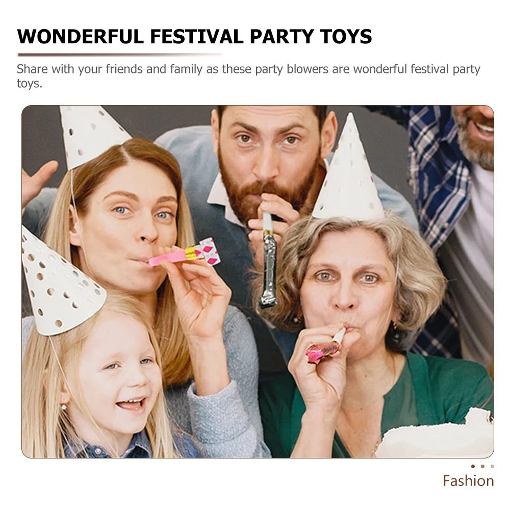 

20Pcs Party Blowouts Noisemakers Funny Cheer Props for Birthdays Halloween Weddings Carnivals Holiday Celebrations