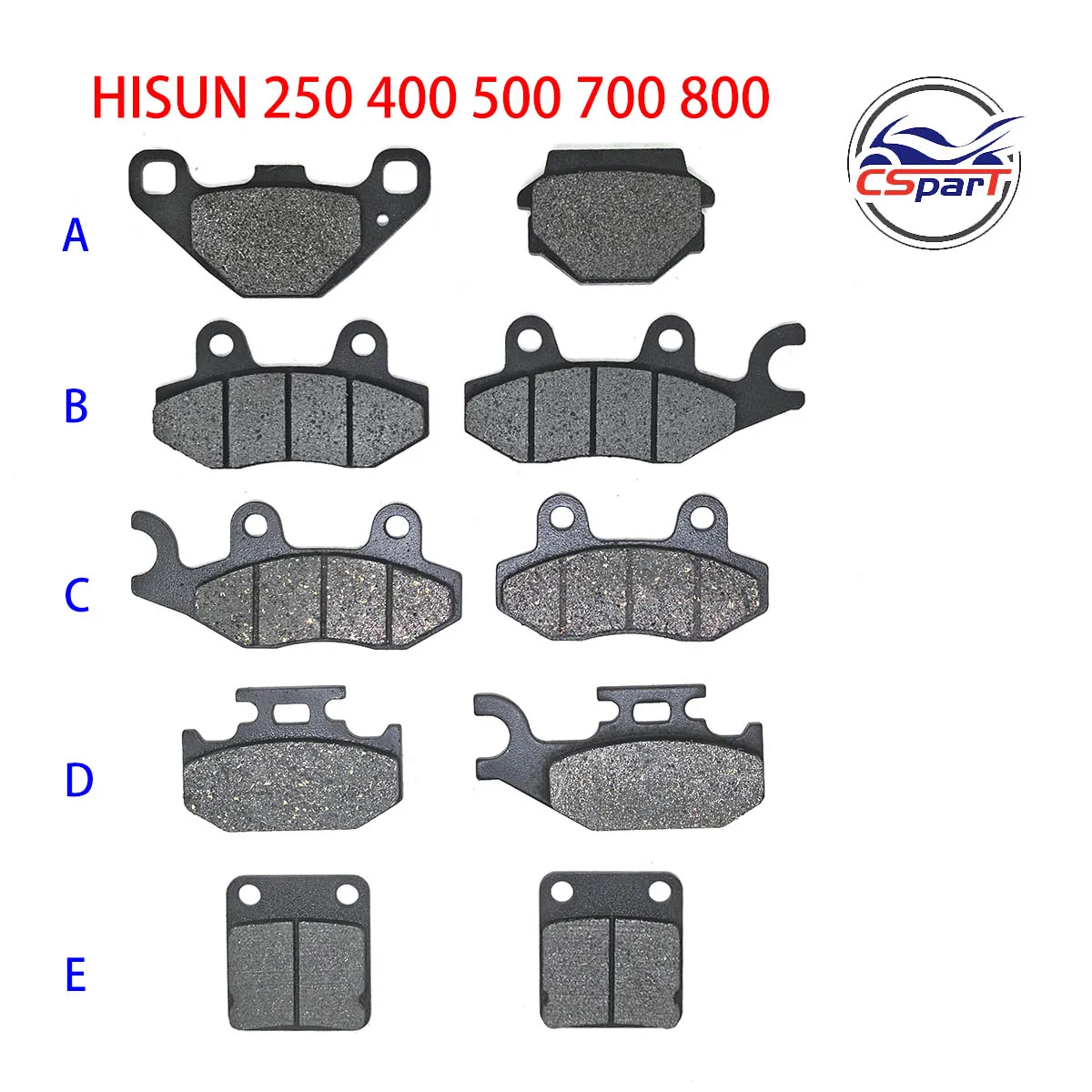 

Тормозные колодки для HS250 HS500 HS700 HS800 Hisun 250 400 500 700 800 UTV Запчасти для квадроциклов