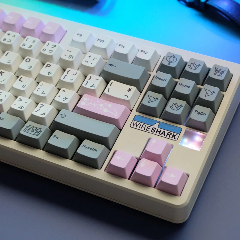 GMK-Tapa de tecla Fuji PBT, accesorio personalizado con sublimación, perfil de cereza, para teclado mecánico MX Switch 155/87/108, 75/61 teclas