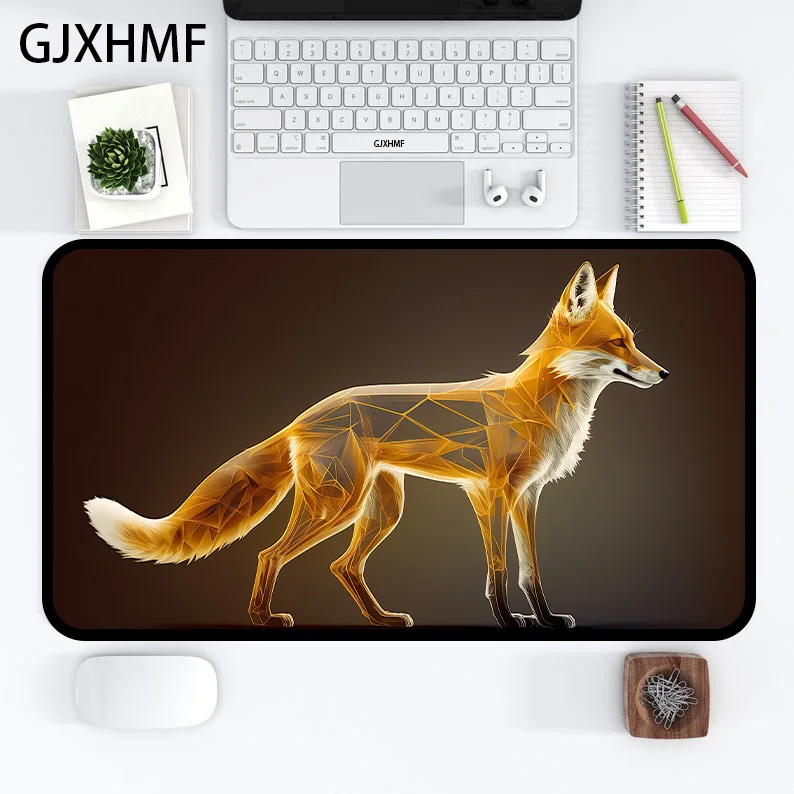 XXL Mausepad golden Fox Desk Mat Gaming Mat Pad on The Table Office Gamer Accessorie Keyboard Mat XL Mouse Pad Mouse carpet