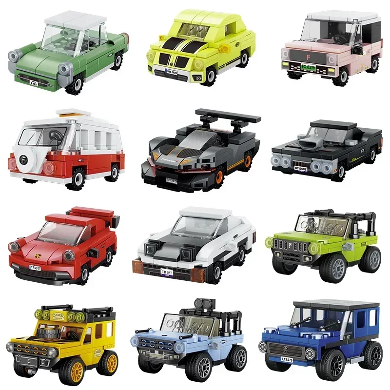 Kitchen Kits Model Building Blocks Toys Sets Mini Power Car Shoes Pet Pretend Play DIY Assembly Bricks Toys For Kids Girls Gifts